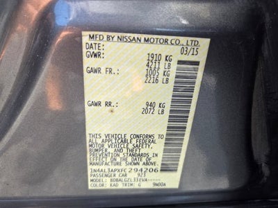 2015 Nissan Altima 2.5 S