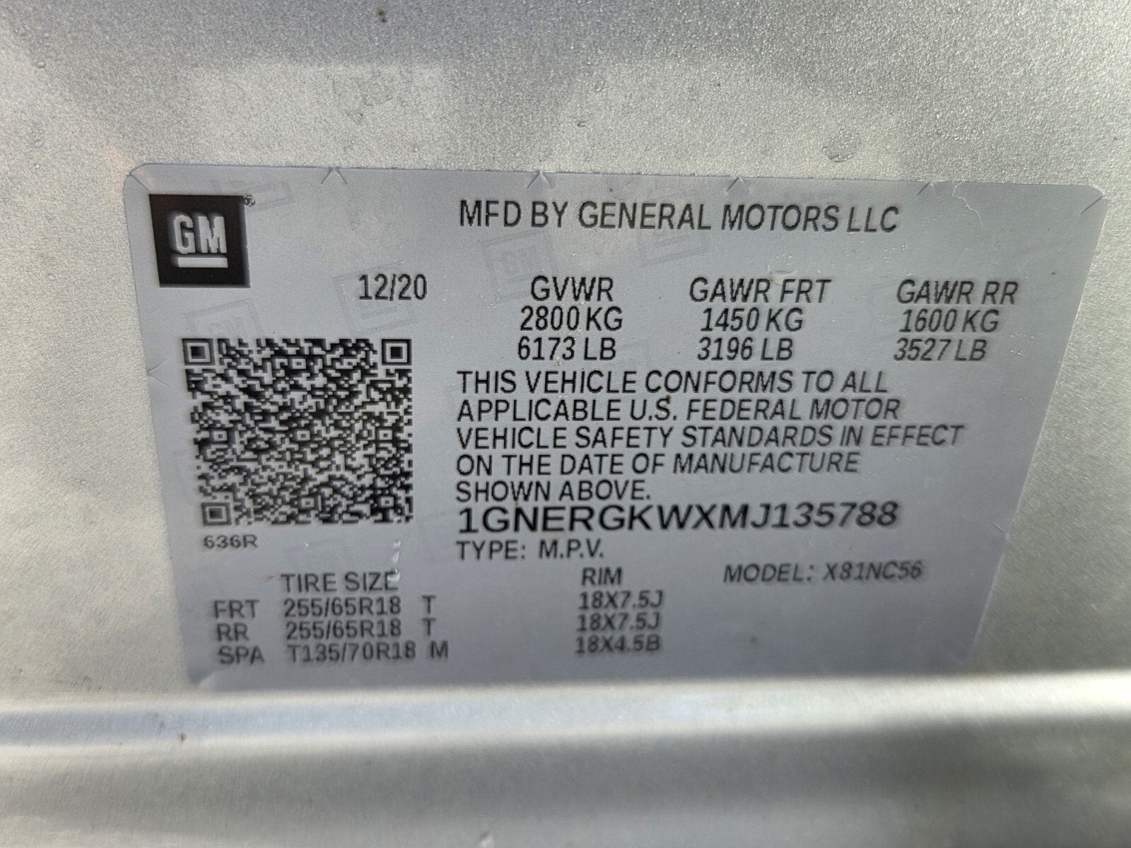 2021 Chevrolet Traverse LT Cloth