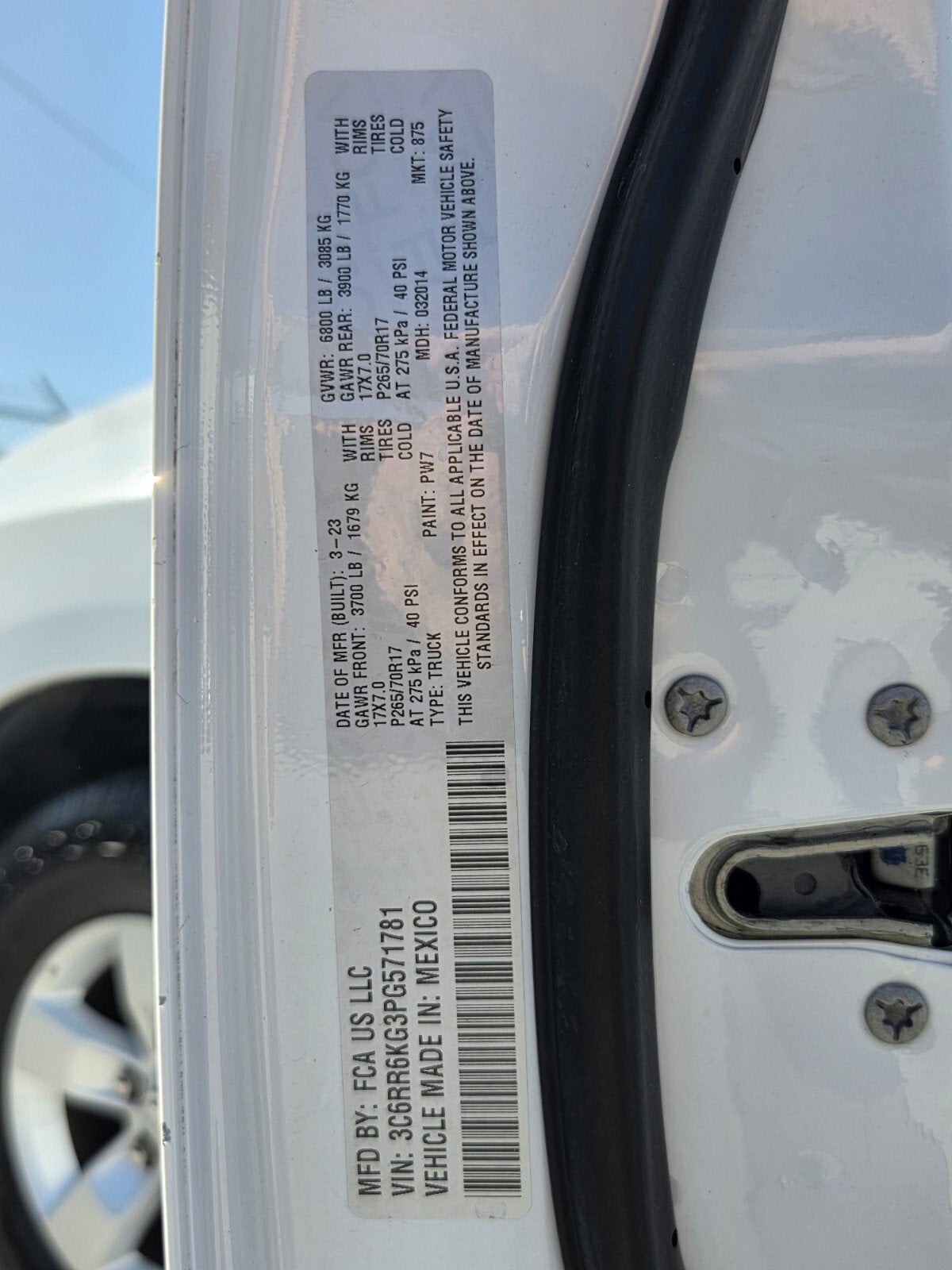 2023 RAM 1500 Classic Tradesman Crew Cab 4x2 5'7" Box