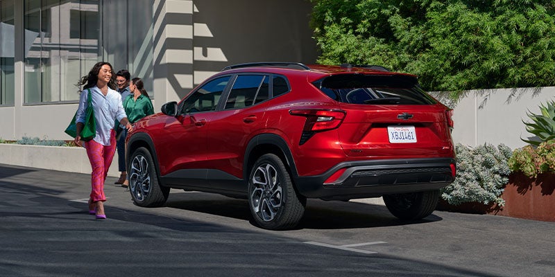 A red 2020 Chevrolet K5 SUV parked.